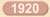 1920 - 1929