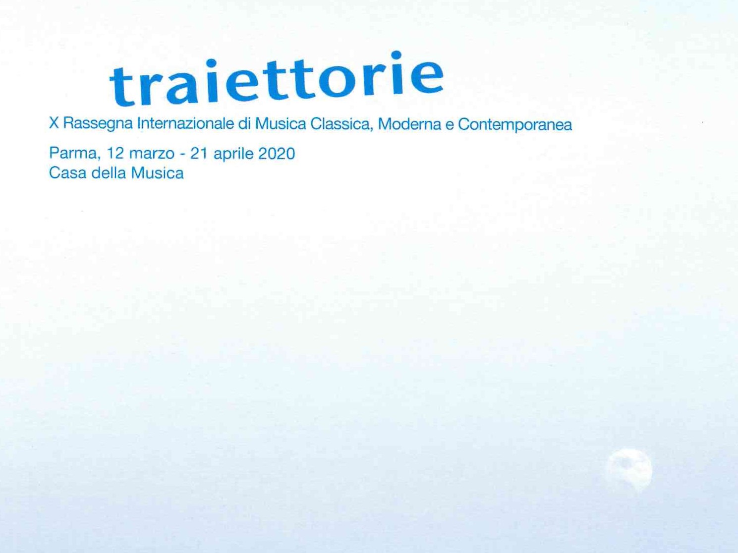 Verso Traiettorie - Ed. 2020 ANNULLATO